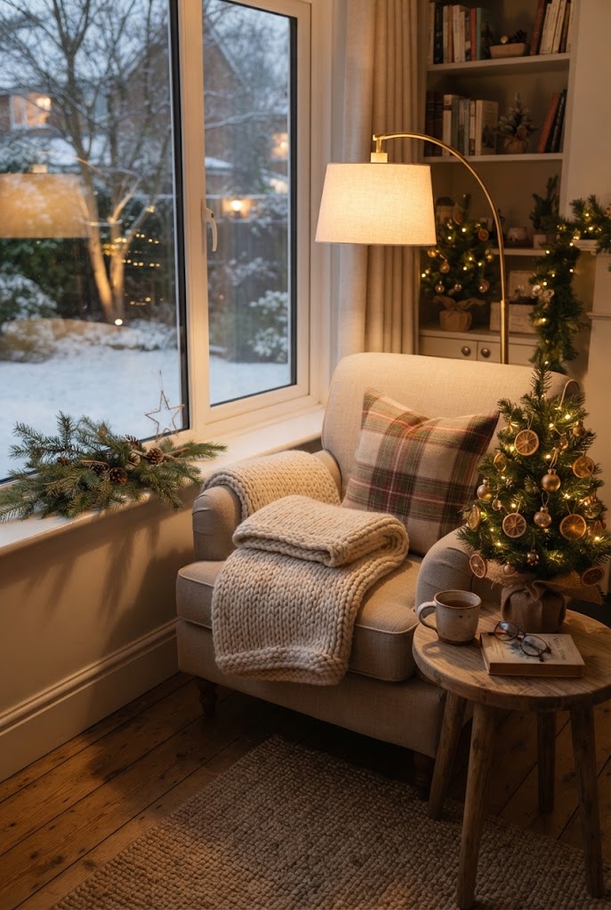 10. Create a Cozy Christmas Reading Corner