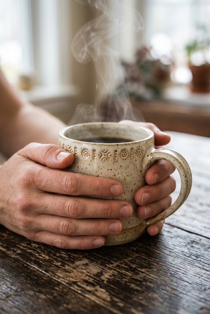 14. Hand-Inscribed Ceramic Keepsake Vessel
