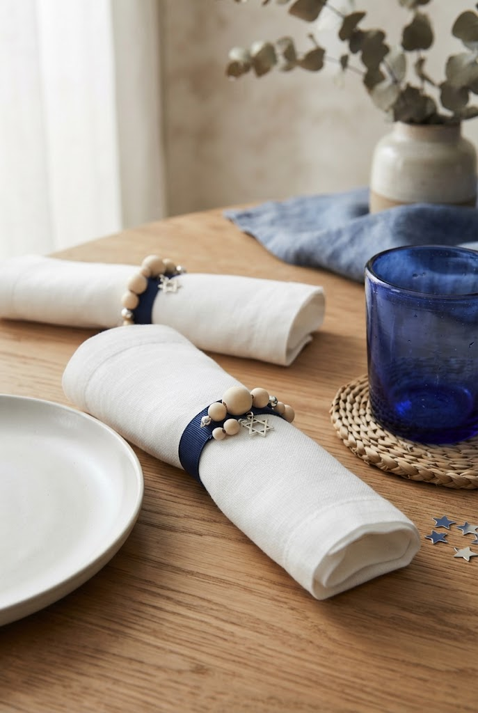 23. DIY Hanukkah Napkin Rings