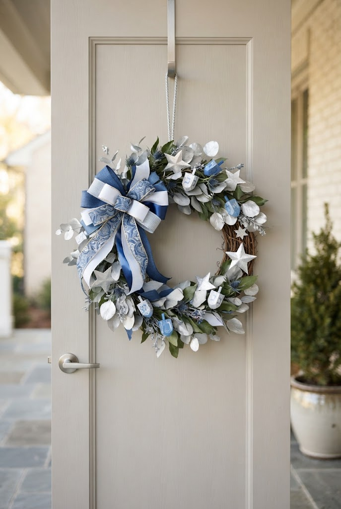 8. DIY Hanukkah Wreath