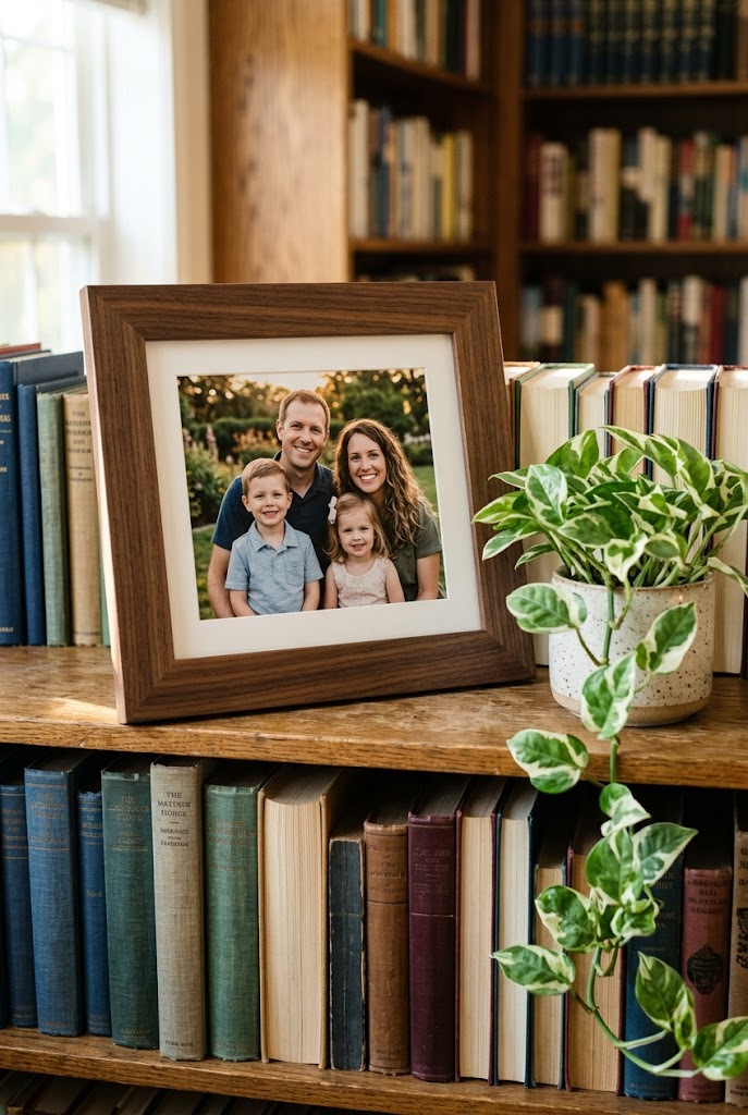 9. Recordable Wooden Photo Frame